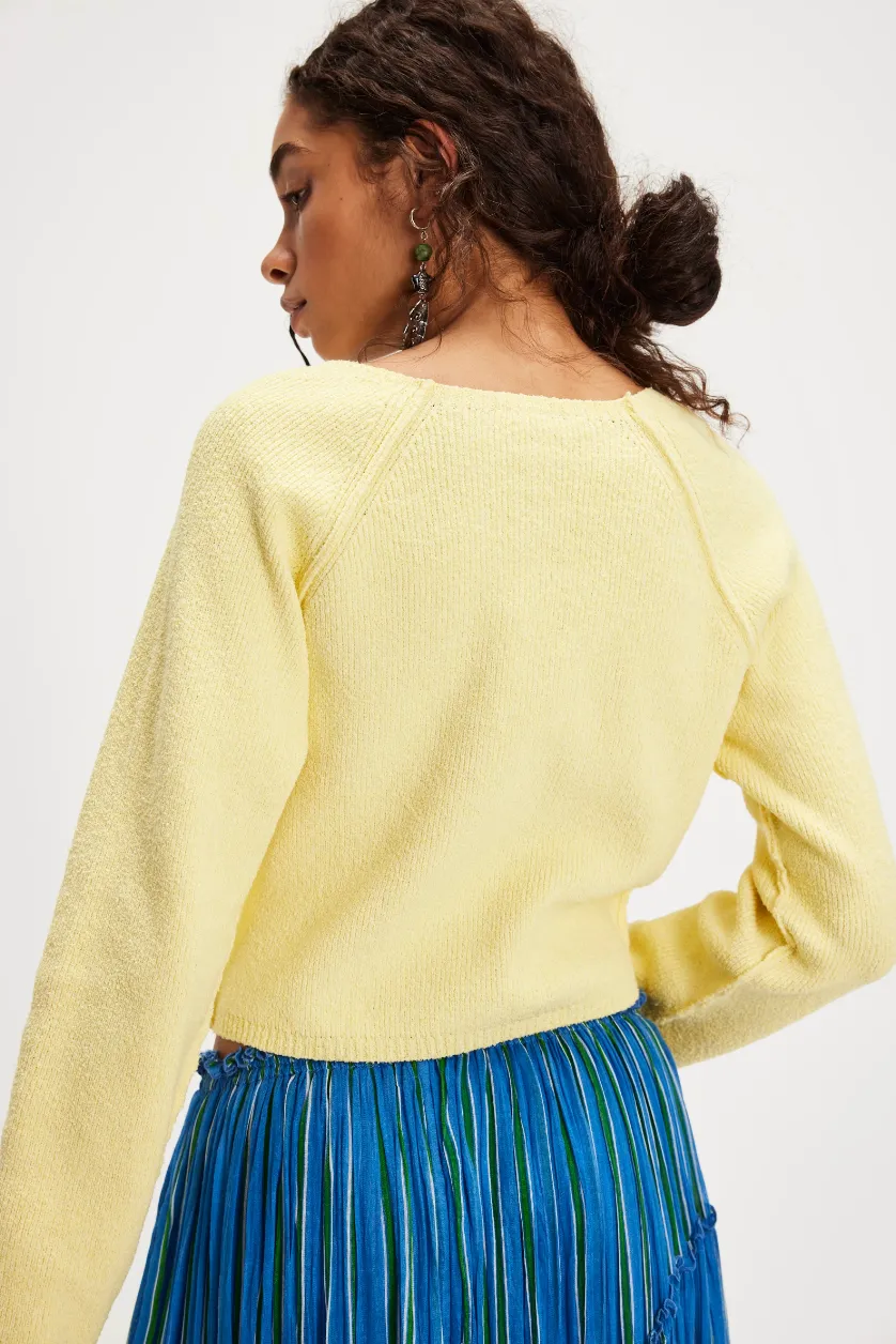 Sydney Shrunken Cardi - Sunshine Time